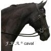 Uzdečka Hackamore Caval F.R.A., černá (Velikost EXTRA FULL)