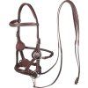 Uzdečka bezudidlová Sidepull Flandy F.R.A., hnědá (Velikost PONY)