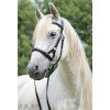 Uzdečka bezudidlová Sidepull Isabel F.R.A., black/gloosy (Velikost PONY)