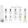 Tail ribbons greeting card