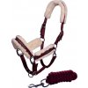 Set ohlávky s vodítkem Bordeaux Equestrian Stockholm, deep red