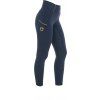 Legíny jezdecké Equestro, s gripem, dívčí, navy (Velikost 10 let)