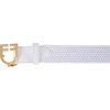 Pásek elastický Logo Equestro, gold/white (Délka 100 cm)