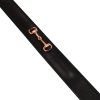 Pásek kožený Rose Gold Equestro, černý (Délka 100 cm)