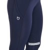 Legíny jezdecké Kao Equestro, s gripem na kolenou, dámské, navy/white