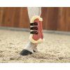 Kamaše přední Ontario QHP, s beránkem, pár, dusty cedar (Velikost PONY)