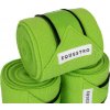 Bandáže fleecové White Trim Equestro, 4 ks, 3,8 m, lime/black