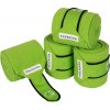 Bandáže fleecové White Trim Equestro, 4 ks, 3,8 m, lime/black