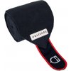Bandáže fleecové White Trim Equestro, 4 ks, 3,8 m, navy/red