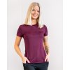 Tričko s krátkým rukávem Ida Fager, burgundy
