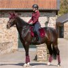 Bandáže fleecové Mellow Velvet HKM, 4 ks, 2/3 m, wine red