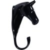 Věšák ve tvaru hlavy koně HKM, černý