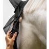 Ohlávka s maskou proti hmyzu Fast Plus BUSSE, černá (Velikost PONY)