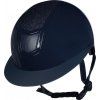 Helma jezdecká Shiny Diamond HKM, deep blue (Obvod hlavy 53-55 cm)