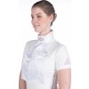 Plastron Abby Competition HKM, white/rosegold
