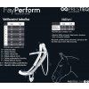 Uzda anatomická FayPerform Shine PresTeq, černá (Velikost FULL)