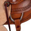 Sedlo westernové Wade Border Stamp McBryan, natural (Velikost posedlí 16")