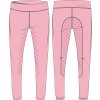 Legíny jezdecké Dai Equipage, s gripem, dětské, orchid pink