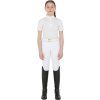 Triko závodní Polo Equestro, dětské, white/lime (Velikost 10 let)