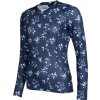 Triko funkční Fleurs Blooms Bury HKM, dámské, deep blue/white