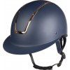 Helma jezdecká Lady Shield HKM, deep blue/rosegold (Obvod hlavy 52-54 cm)
