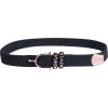 Pásek elastický Rosegold Glamour HKM, černý