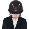 Helma jezdecká Galaxy Shiny Wide Equestro, black/rose gold shiny