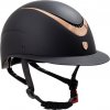 Helma jezdecká Galaxy Shiny Wide Equestro, black/rose gold shiny