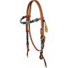 0042978 navajo pearls western bridle plh01009