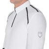 Triko závodní EQUESTRO, s dlouhým rukávem, pánské, bílé