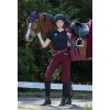 Rajtky jezdecké Meghan USG, s gripem, prodloužené, dámské, burgundy