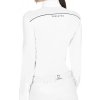 Triko závodní Mesh Insert Equestro, s dlouhým rukávem, dámské, bílé
