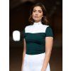 Triko závodní Dramatic Monday Equestrian Stockholm, s krátkým rukávem, dámské, dark green