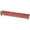 Krmítko pro drůbež Zolux, žlabové, 50 cm, red