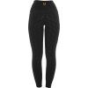 Legíny jezdecké Micro Mesh Equestro, s gripem, dámské, černé (Velikost L)