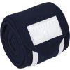 Bandáže fleecové Equestro, 4 ks, 3,5 m, navy/white