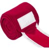 Bandáže fleecové Equestro, 4 ks, 3,5 m, wine/white