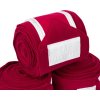 Bandáže fleecové Equestro, 4 ks, 3,5 m, wine/white