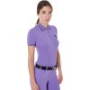 Triko polo Equestro, dámské, dahlia purple