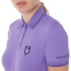 Triko polo Equestro, dámské, dahlia purple