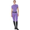 Triko polo Equestro, dámské, dahlia purple