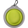 Miska cestovní pro psy Flamingo, 375 ml, green/grey
