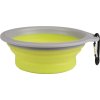 Miska cestovní pro psy Flamingo, 375 ml, green/grey