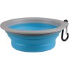 Miska cestovní pro psy Flamingo, 375 ml, blue/grey
