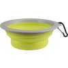 Miska cestovní pro psy Flamingo, 625 ml, green/grey