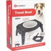 Miska cestovní pro psy Lilo Flamingo, 800 ml, black/grey