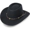 Klobouk westernový Gambler Stars & Stripes, černý (Obvod hlavy S)