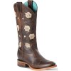 Boty westernové WBL-70 Stars & Stripes, dámské, hnědé
