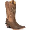 Boty westernové WBL-69 Stars & Stripes, dámské, hnědé