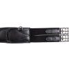 Podbřišník kožený Premium HKM, černý (Délka 110 cm)